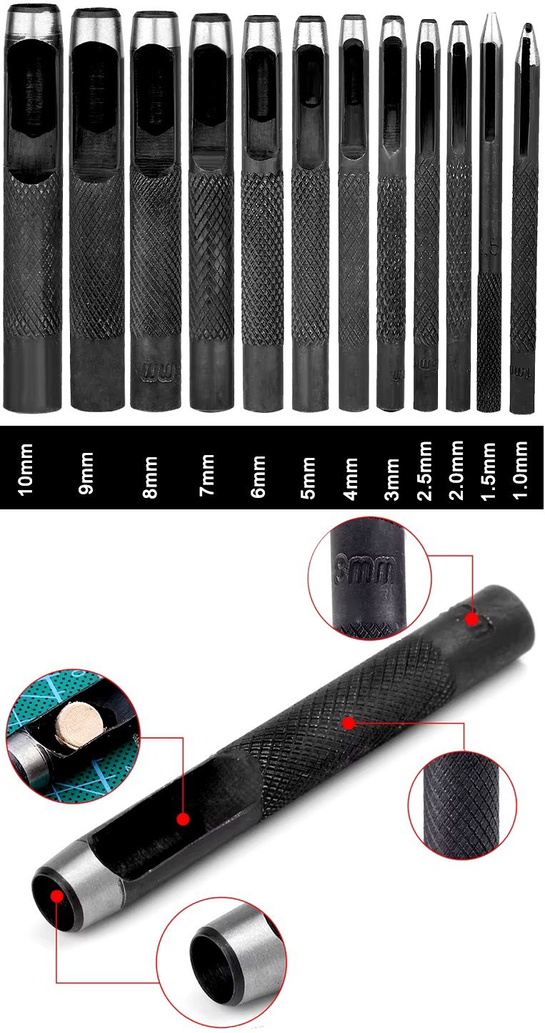 12un.Sacabocados de Metal